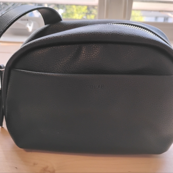 Colab Black Vegan Leather Crossbody Purse - Picture 5 of 9